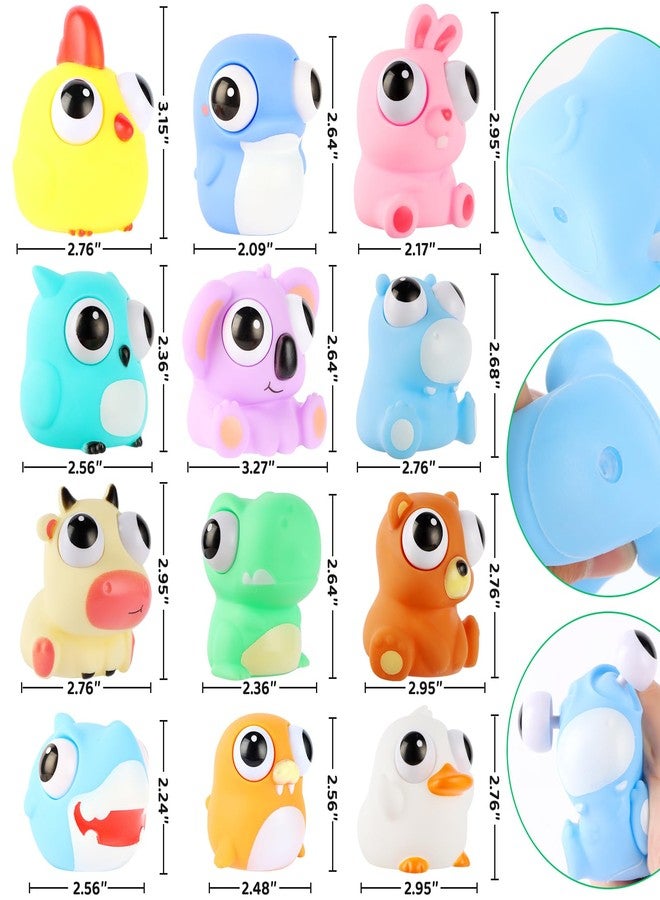 LiYiQ 12 PCS Squeeze Toys Eye Popping Squeeze Toy Fidget Toys Party Favors 4-8 Back to School Gifts for Easter Basket Stuffers Party Favors Gifts - Image 4